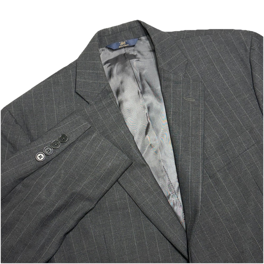Brooks Brothers Blazer Mens 42R Gray Pinstripe‎ 346 Regent Fit Wool Blend Jacket